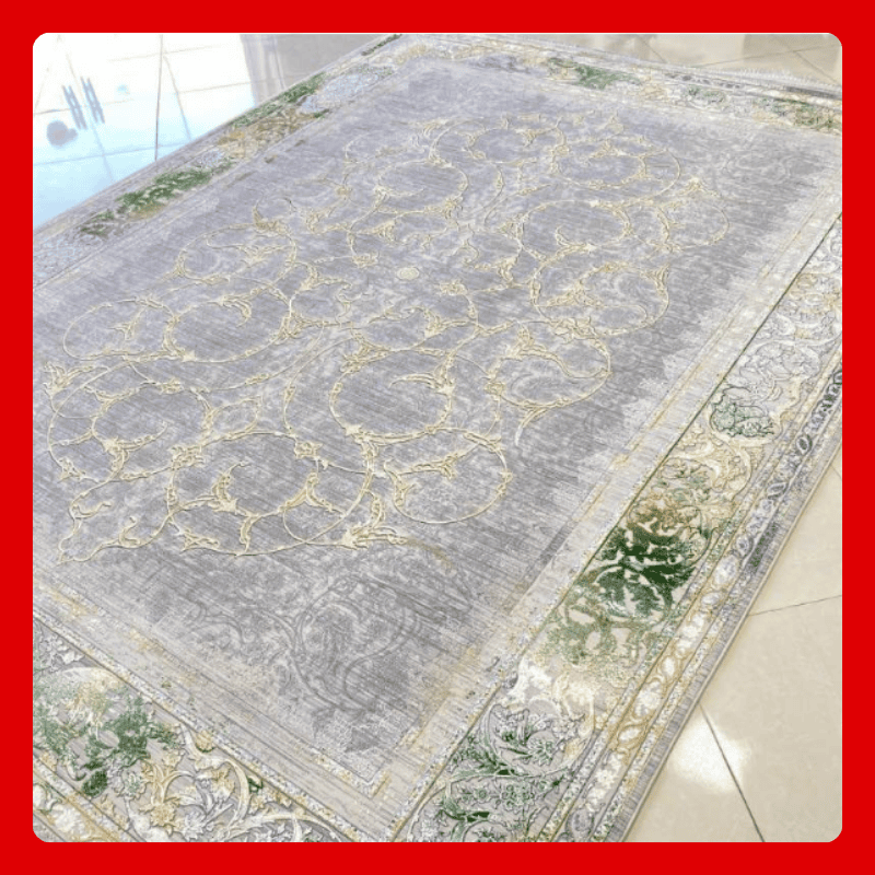 فرش 1200 شانه تراکم 3600 کد 1208 رنگ صدفی