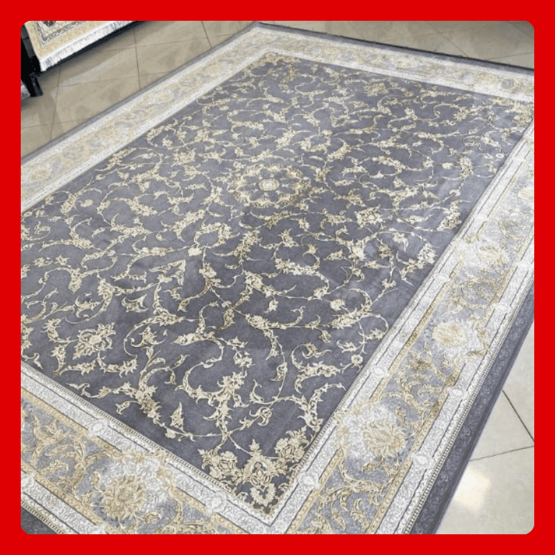 فرش 1200 شانه تراکم 3600 کد 1210 رنگ فیلی