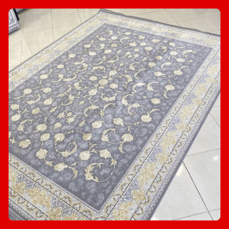 فرش 1200 شانه تراکم 3600 کد 1211 رنگ فیلی
