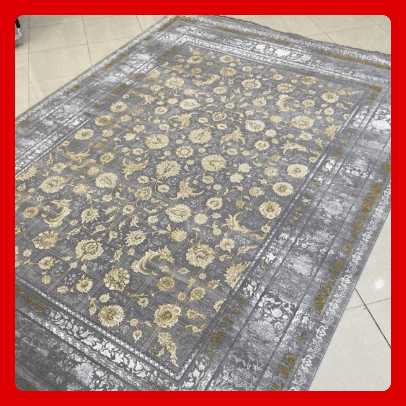فرش 1200 شانه تراکم 3600 کد 1228 رنگ فیلی